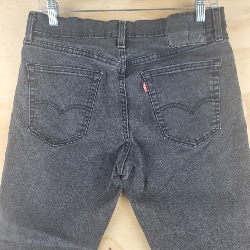 Levis 531 Jeans Mens 32x28 Black Athletic Slim Fit Stretch Denim Preppy - Picture 5 of 8